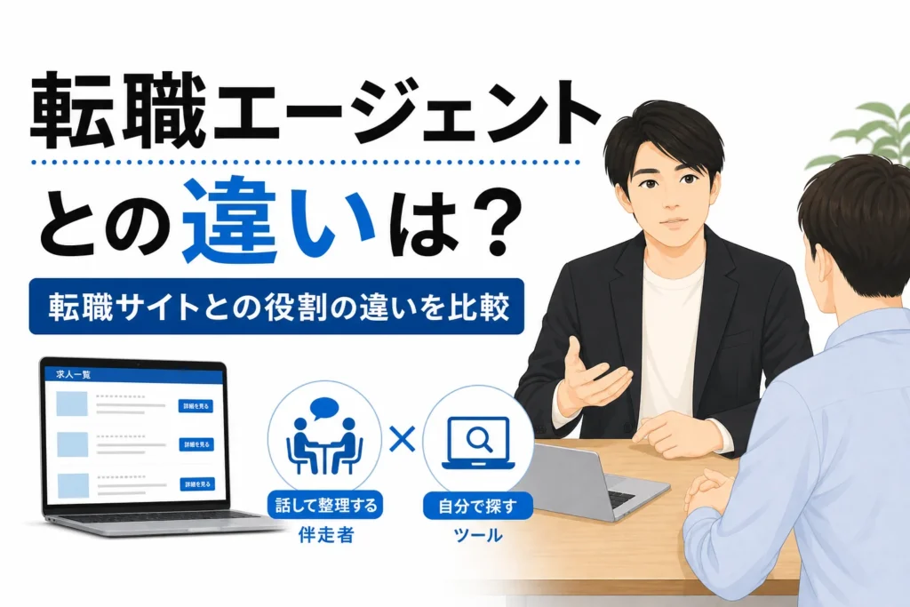 転職エージェントとの違いは何？転職サイトと比較してわかることのサムネイル