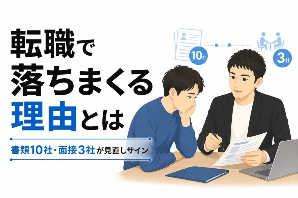 転職の面接で落ちまくるのはなぜ？書類10社・面接3社が危険信号のサムネイル